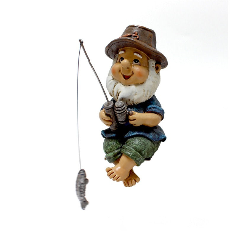 Creative resin ornaments for garden fishing sprites - Korvel