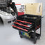 3 DRAWERS MULTIFUNCTIONAL TOOL CART WITH WHEELS AND WOODEN TOP - Korvel