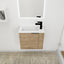 Bathroom Vanity with Sink 22 Inch for Small Bathroom,Floating Bathroom Vanity with Soft Close Door,Small Bathroom Vanity with Sink, 22x13 (KD-Packing) - Korvel