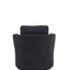 Rotating bucket chair living room comfortable circular sofa chair 360 degree rotating bucket chair armchair (black) - Korvel