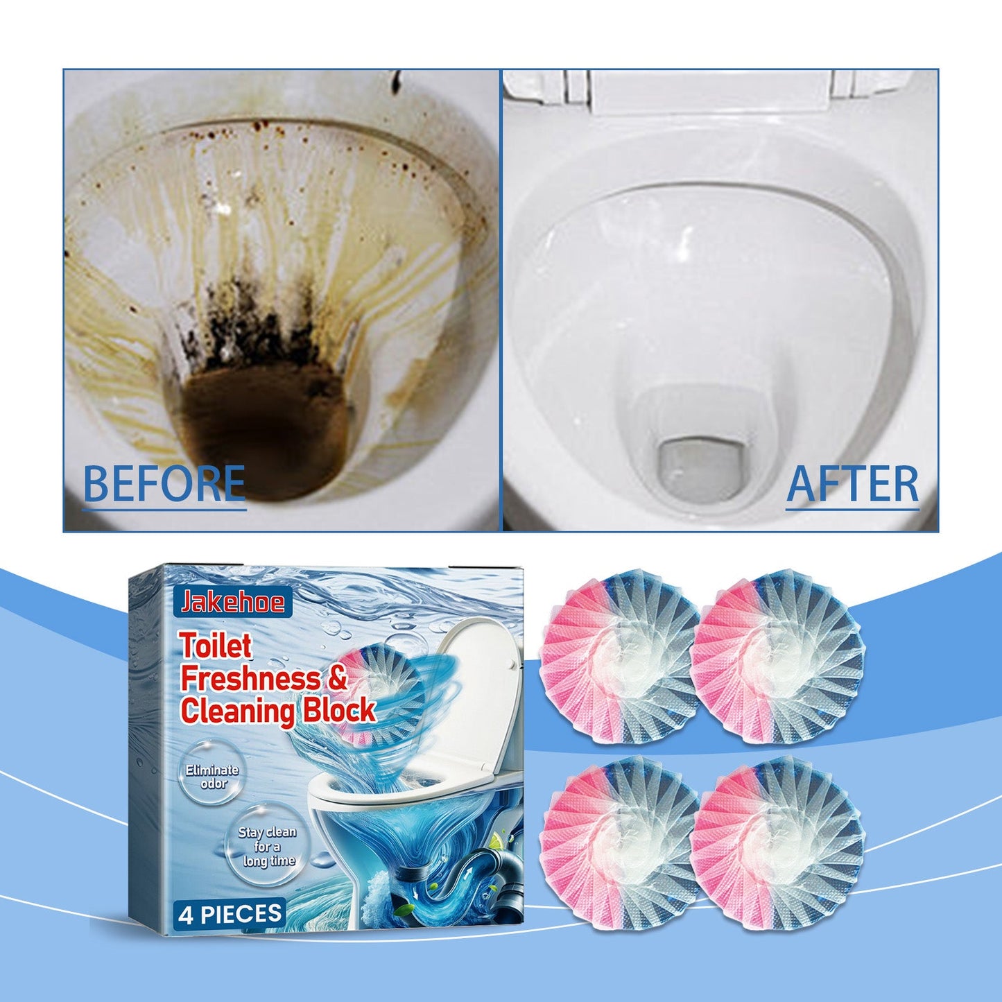 Bloc de nettoyage Toilet Fresh - Désodorisation de toilettes sans effort