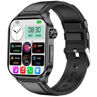 New ET580 smartwatch ECG blood glucose uric acid blood lipids body temperature men's photo and phone call watch - Korvel