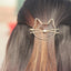 Fashion Hollow Cute Cat Hair Pin Imitation Pearl Hairpin Hair Side Clip Hair Accessories Hair Barrette For Women Girl Gifts - Korvel