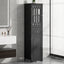 Tall Bathroom Cabinet, Freestanding Storage Cabinet with Drawer and Doors, MDF Board, Acrylic Door, Adjustable Shelf, Black - Korvel