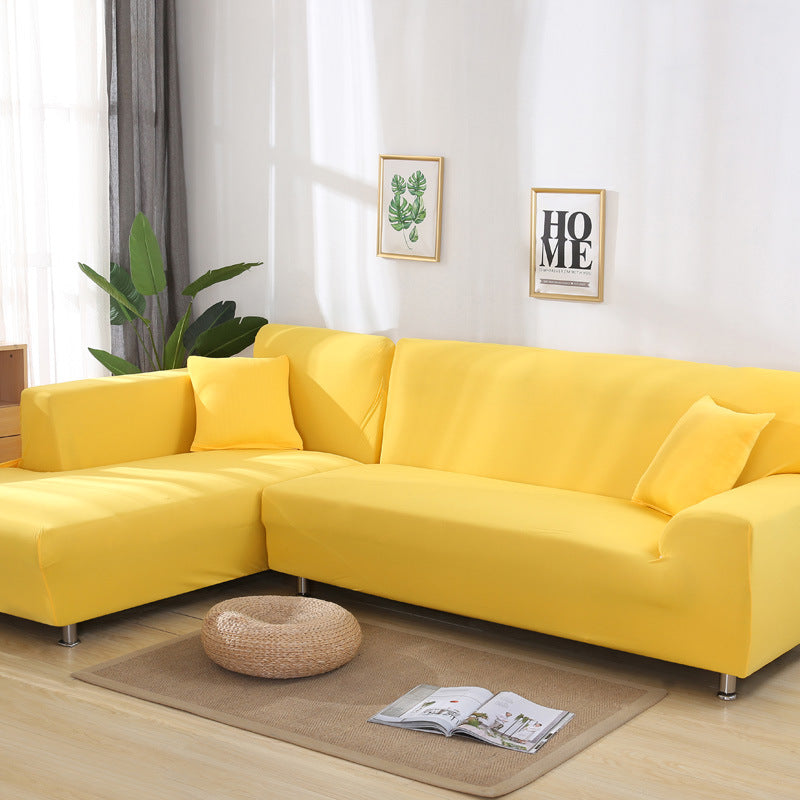 Solid color sofa cover, elastic tight package, full cover, fabric sofa cover, sofa cushion, sofa cover - Korvel