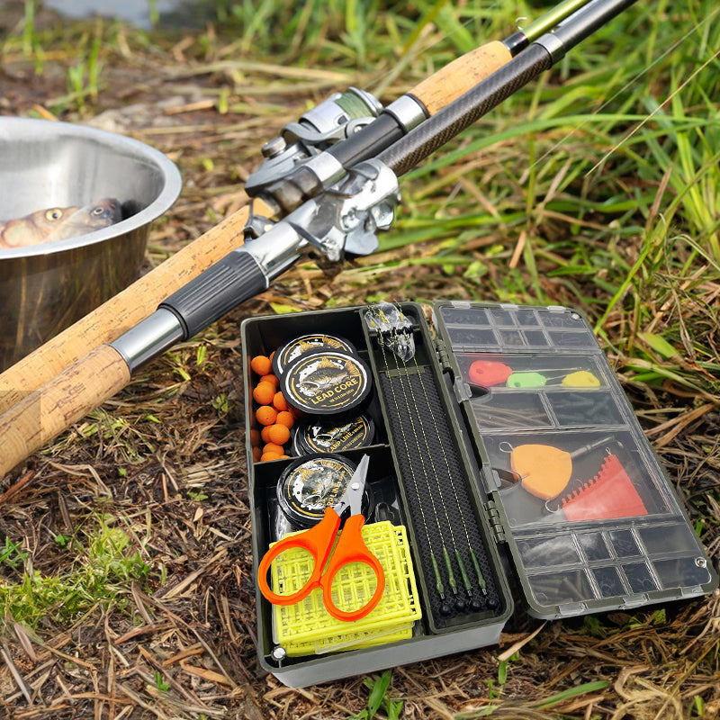 Portable Fishing Tackle Box with Magnetic Compartments