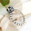 BAMOER Black Cubic Zirconia Finger Ring - Elegant Wedding Jewelry