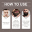 Aceite de barba premium para hombres para nutrir y controlar el frizz