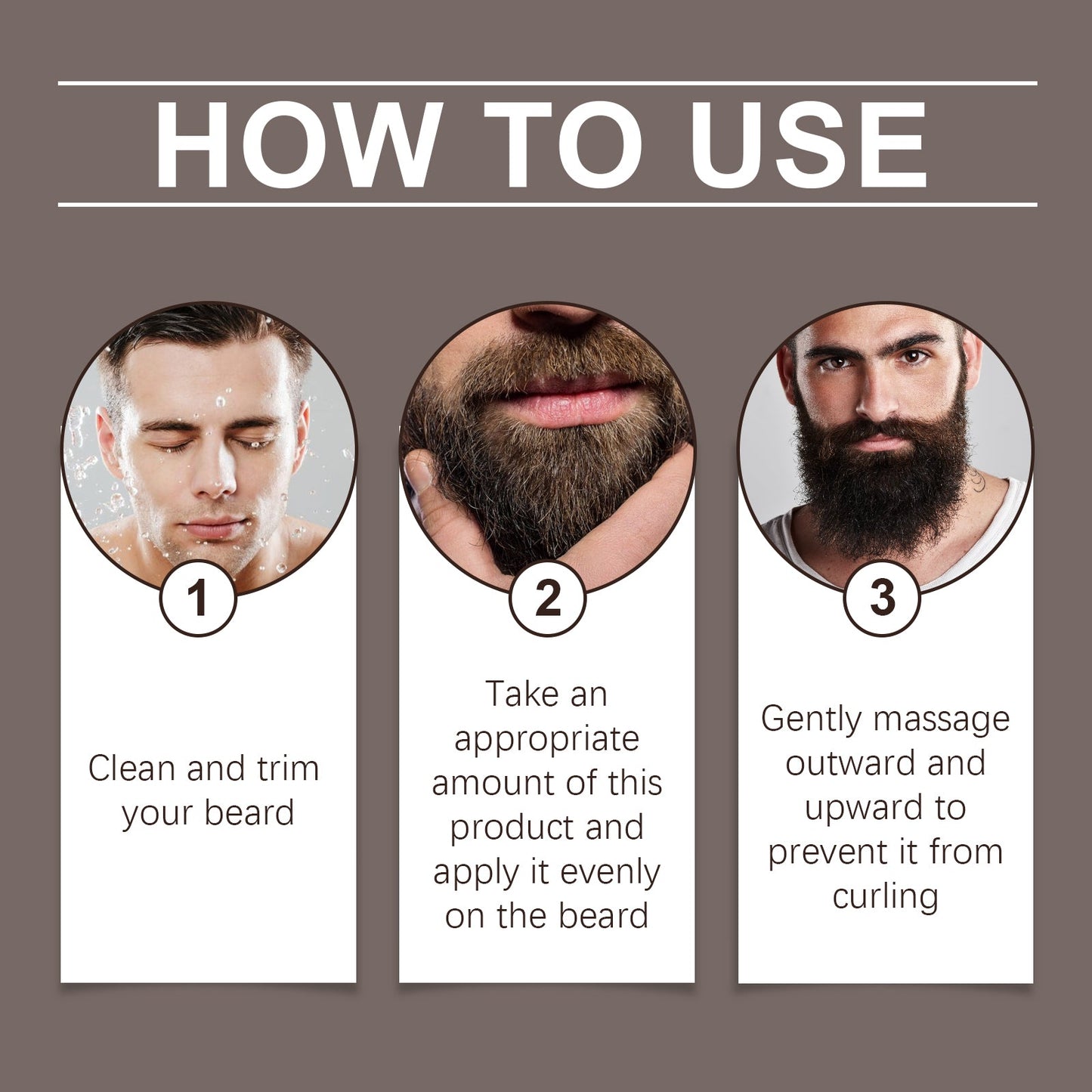 Aceite de barba premium para hombres para nutrir y controlar el frizz