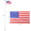 25FT segmented flagpole kit, ultra thick heavy-duty aluminum flagpole with top ball outdoor embedded flagpole - Korvel