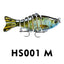 10cm Luya Bait Multi-Section Fish Plastic Hard Bait 15.5g Seven Sections Luya Bionic Bait Section Long Distance Cast Fake Bait Bait - Korvel