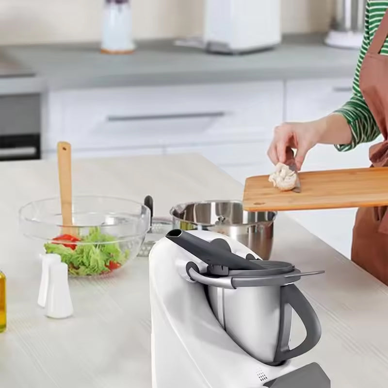 Steam Diverter for Thermomix TM5/TM6 pressure cookers. It's an air - guided, anti - scald steam relief tool for exhaust pipes. - Korvel