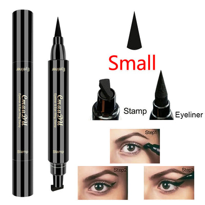 Seal Eyeliner Liquid Pen Quick-Drying Non Smudge Waterproof Eyeliner Double-Ended Eyeliner Beauty Makeup - Korvel
