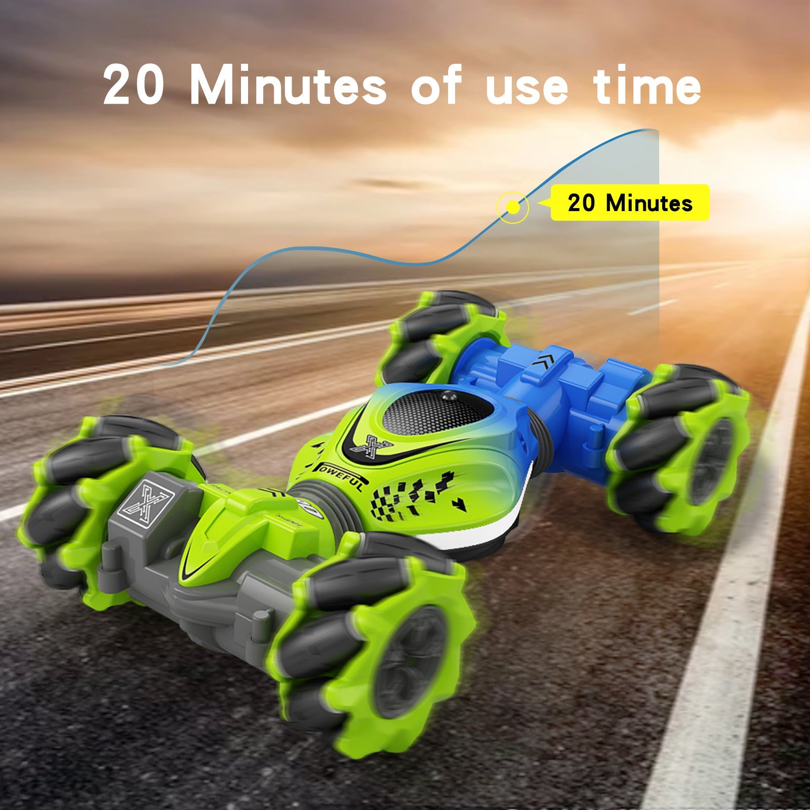 Induction Mini Gesture Twist Car Transform Car Watch Remote Control Double sided Stunt Climbing Toy Remote Control Car - Korvel