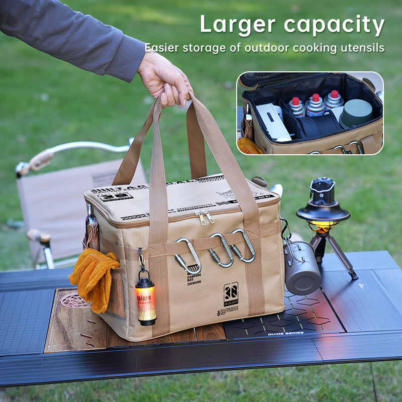Outdoor storage bag, large - capacity foldable storage box, camping gear for picnic, portable, water - resistant - Korvel
