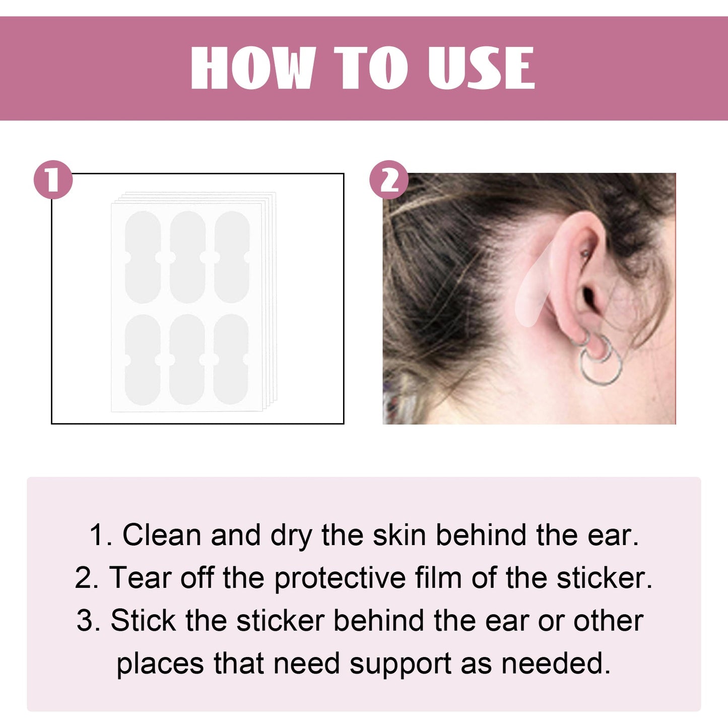 EELHO Fairy Ear Mask Ear Mask Small Invisible Breathable Waterproof Corrective Ear Fix - Korvel