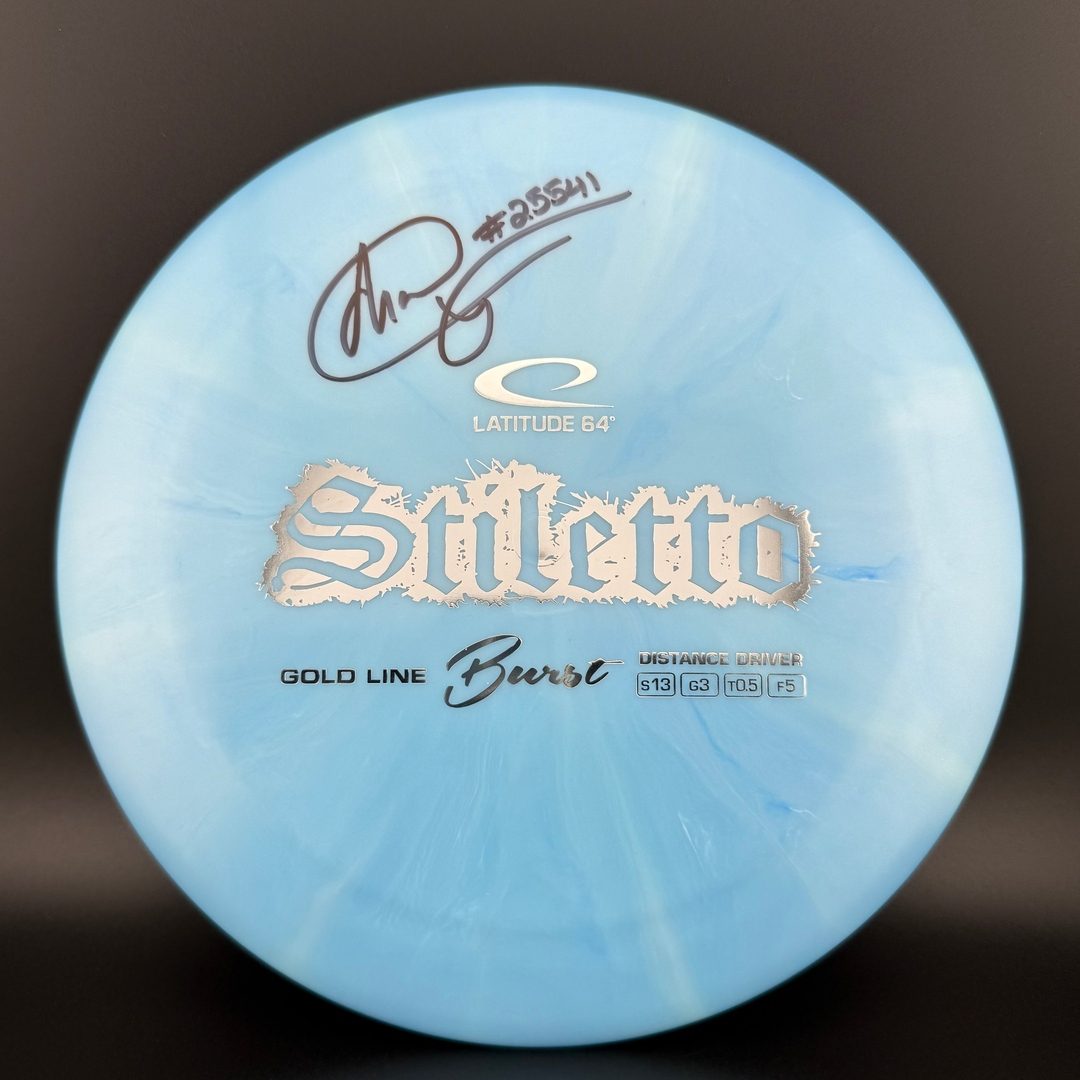 Disque Stiletto Gold Burst - Signé par Chandler Fry