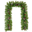 Christmas Tree Artificial Christmas 4-piece Set, including flower wreath, flower wreath, and 2 entrance trees, with LED lights - Korvel