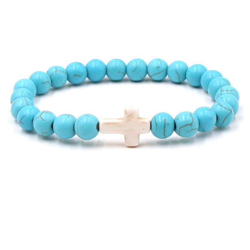 Fashion bead jewelry cross bracelet - Korvel