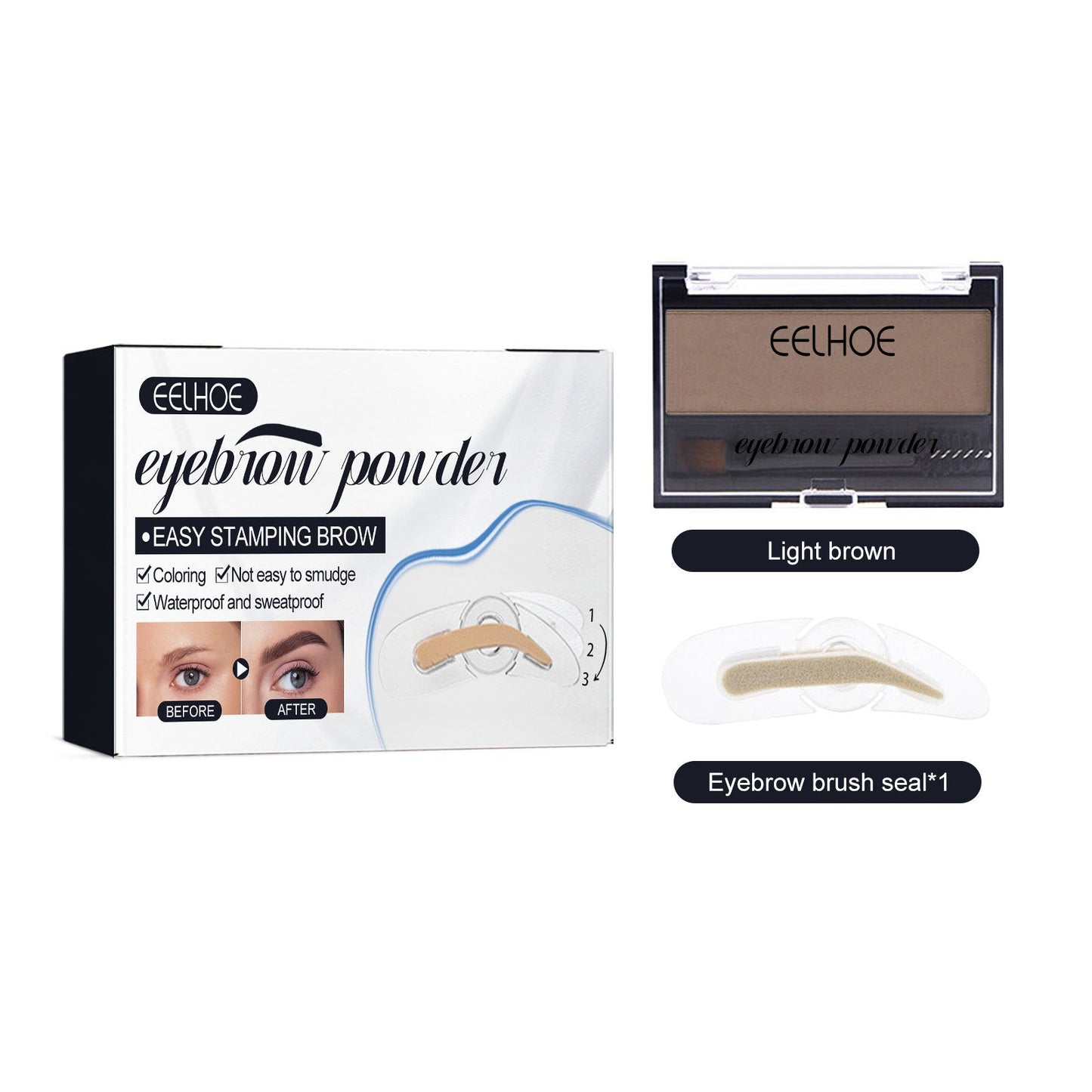 Juego de Polvo para Cejas Premium para una Definición Natural