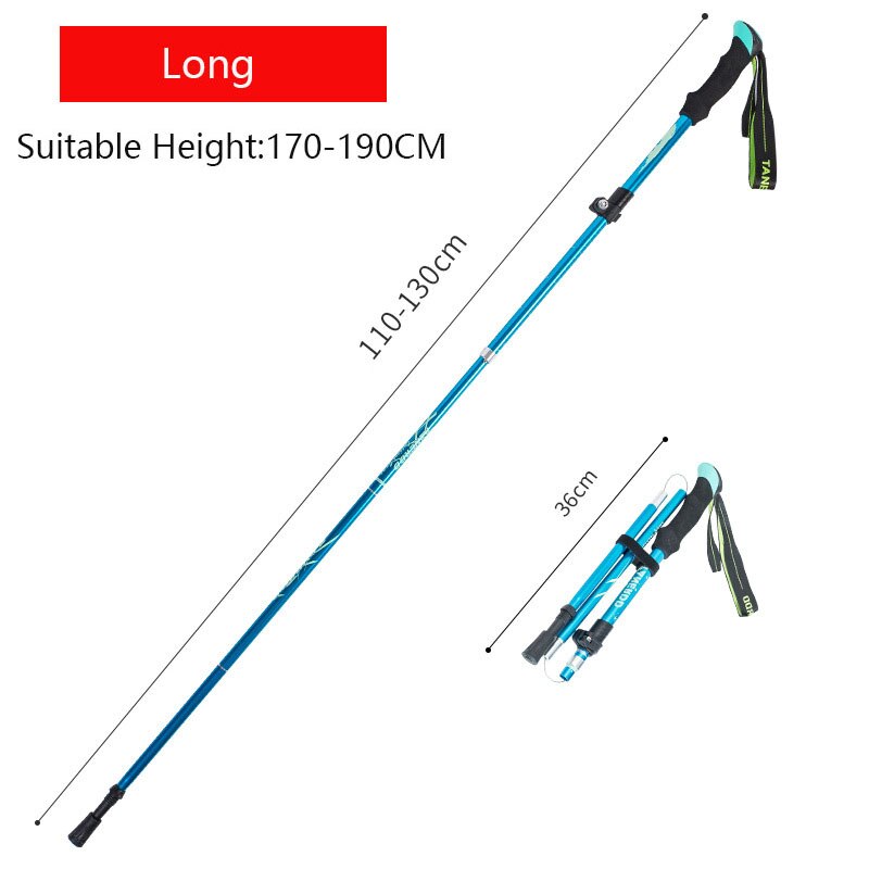 Telescopic Anti-Shock Trekking Stick - Ultralight Aluminum