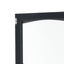 Tall Bathroom Storage Cabinet with Glass Doors, Free-Standing, Two Drawers, and Adjustable Shelves, MDF Board, Painted Black - Korvel