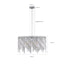 Luxurious Round Silver Crystal Chandelier