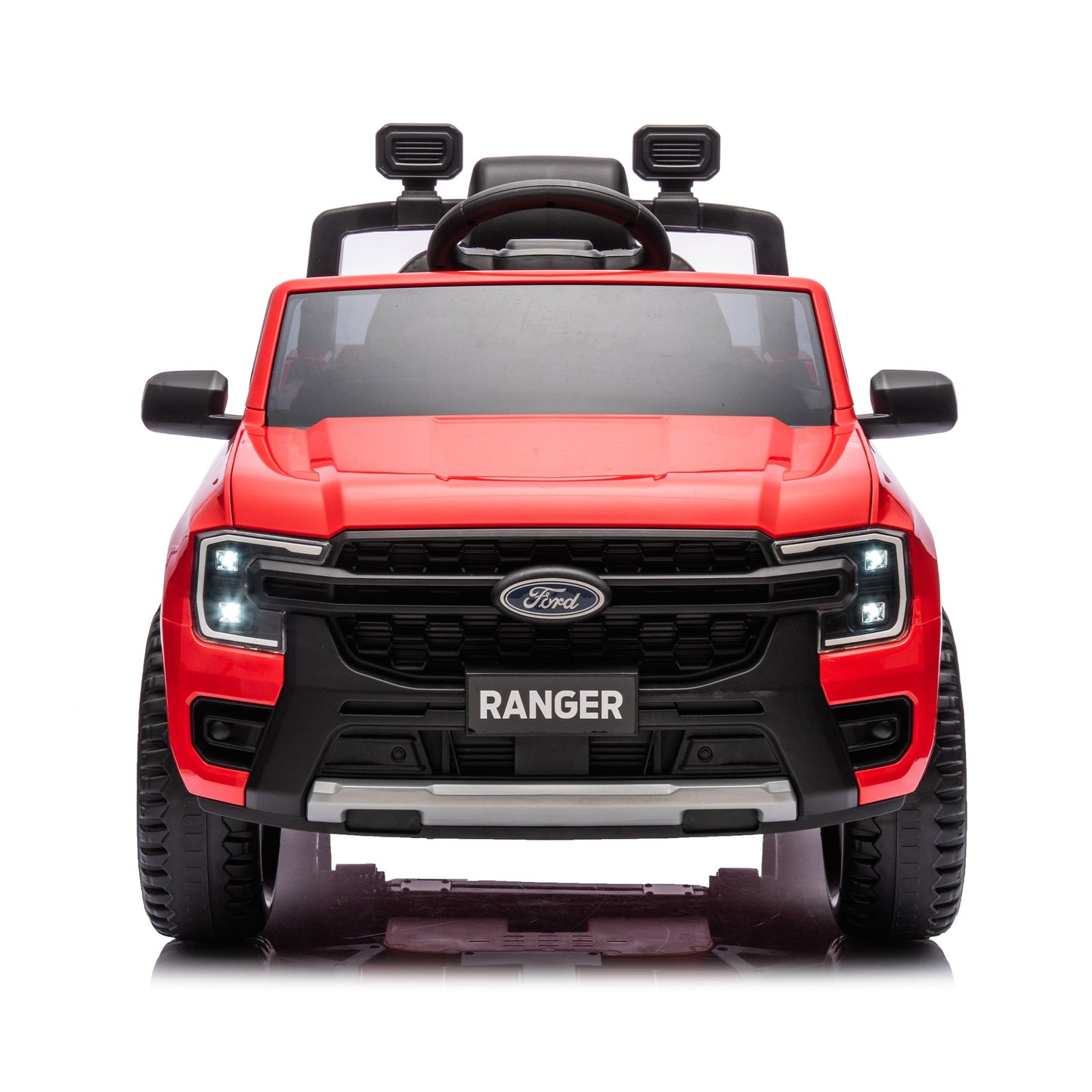 12V children's car remote control, authorized Ford Ranger, 2WD suitable for children aged 3-6. Red - Korvel