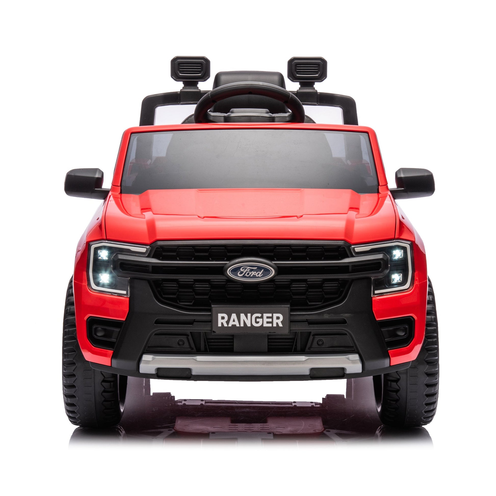12V children's car remote control, authorized Ford Ranger, 2WD suitable for children aged 3-6. Red - Korvel