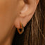 18K Gold-Plated Stainless Steel Huggie Earrings - Korvel