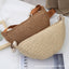Bolso de mano de mimbre tipo dumpling para mujer