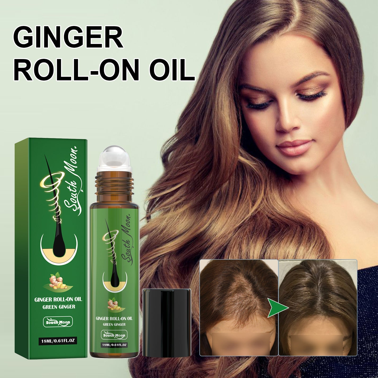 Ginger Hair Care Ball Scalp Care Nourishes Soft, Fluffy, Glossy Hair And Strengthens Hair - Korvel