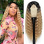European and American Women's Wig Small Lace Center Deep Wave Long Curly Wig Headband Lace Wigs - Korvel