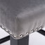 Conjunto de Taburetes de Barrotes de Terciopelo Contemporáneo - Gris