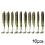 QXO 10pcs/Lot Soft Lures Silicone Bait 7cm 2g Goods For Fishing Sea Fishing Pva Swimbait Wobblers Artificial Tackle - Korvel