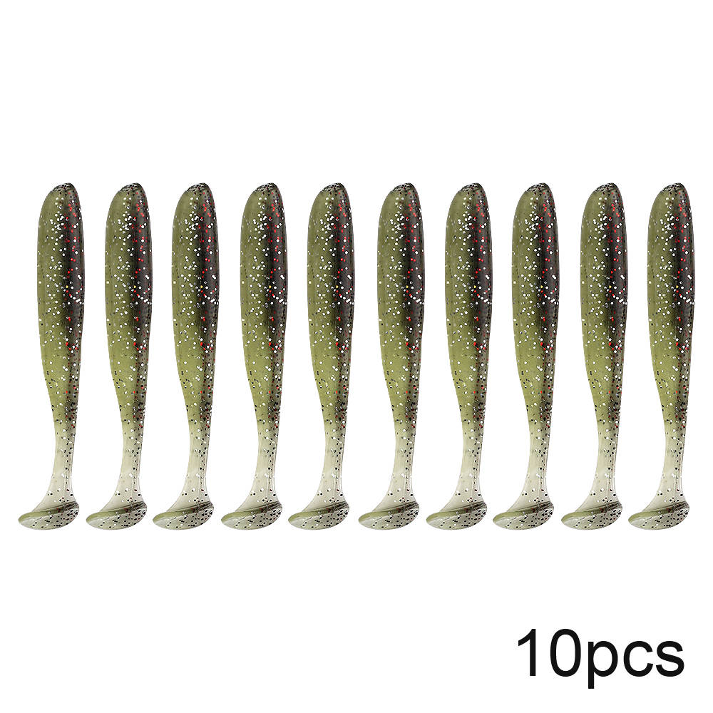 QXO 10pcs/Lot Soft Lures Silicone Bait 7cm 2g Goods For Fishing Sea Fishing Pva Swimbait Wobblers Artificial Tackle - Korvel