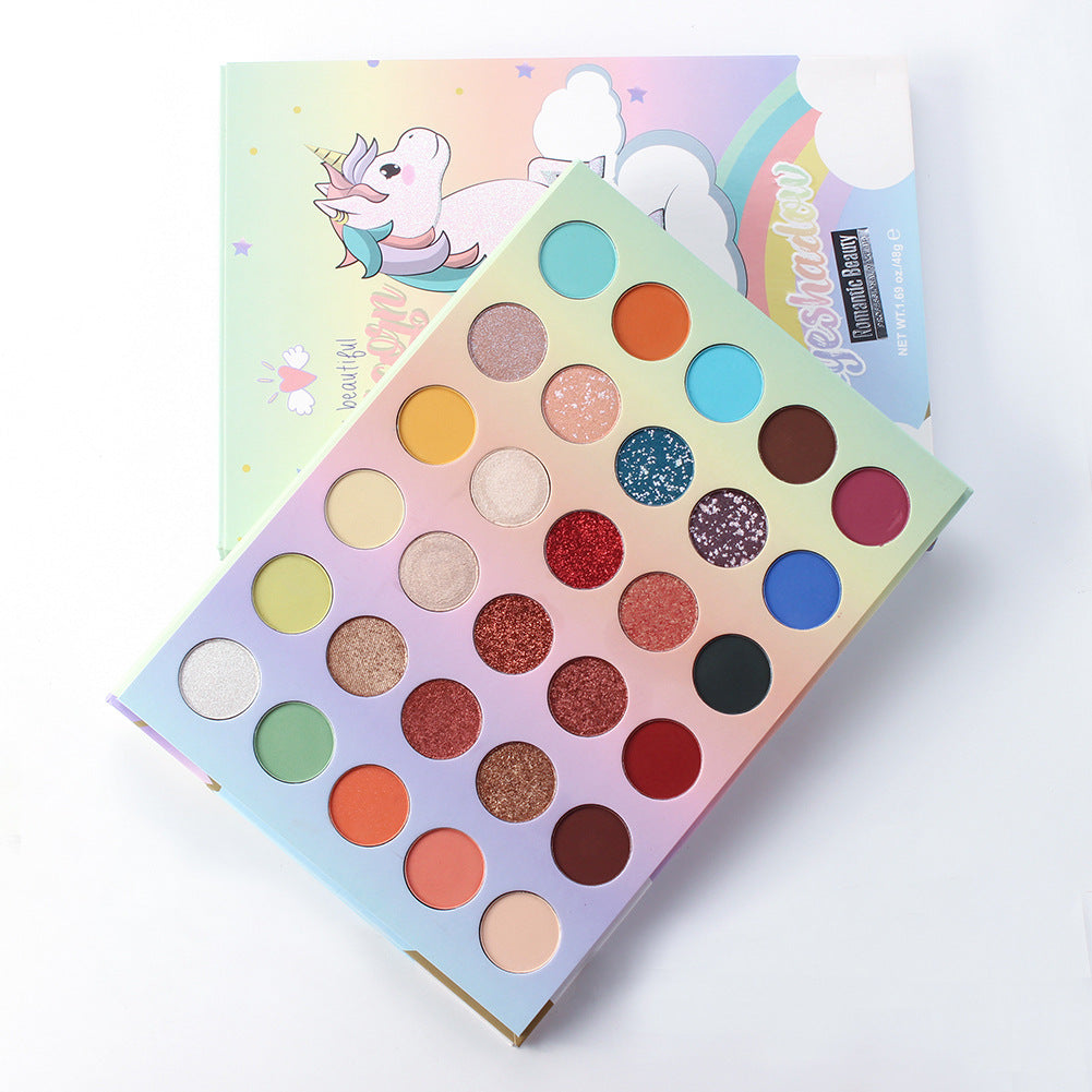 Romantic Beauty 30 Color Pearlescent Matte Eye Shadow Palette