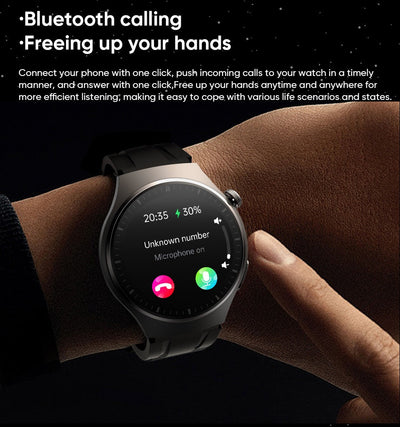 Smart watch non-invasive blood glucose measurement AMOLED ECG heart rate monitoring Bluetooth call sports watch - Korvel