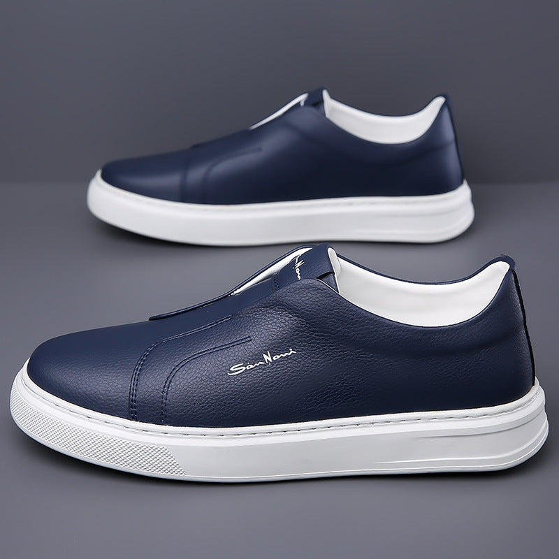 Sneakers with a casual style and anti slip lace up flat bottom with soft sole and soft surface can be easily kicked with one foot - Korvel