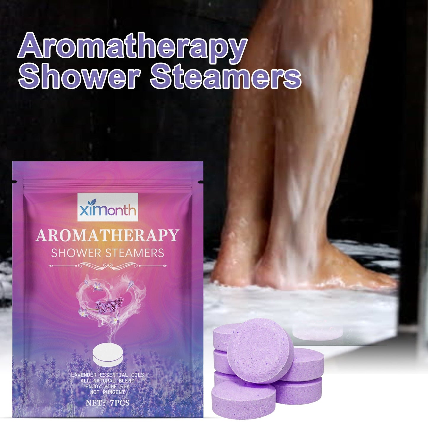 Scented Shower Tablets, Body Cleansing And Moisturizing Skin Care Bathroom Home Bath Bath Cleansing Tablets - Korvel
