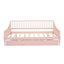 Full Size Pink Daybed with Trundle and Support Legs