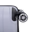 Hardshell Suitcase Spinner Wheels PP Luggage Sets Lightweight Durable Suitcase with TSA Lock,3-Piece Set (20/24/28) ,Silver - Korvel