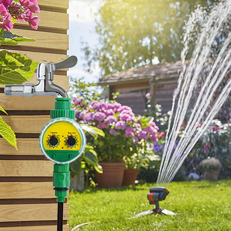 Outdoor plastic garden hose equipped with electronic automatic irrigation timer - Korvel