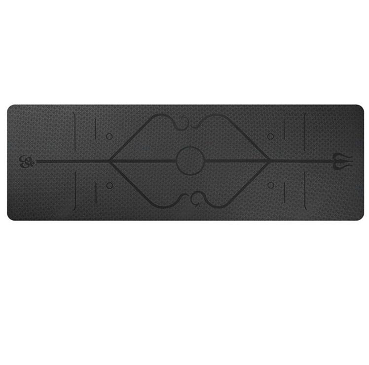 1830*610*6mm TPE Yoga Mat with Position Line Non Slip Carpet Mat For Beginner Environmental Fitness Gymnastics Mats - Korvel