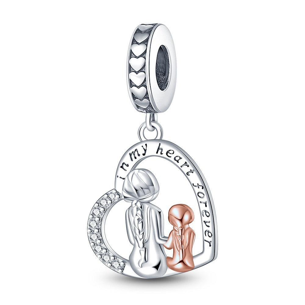 Heart-Shaped Blessing Pendant for Mother's Day