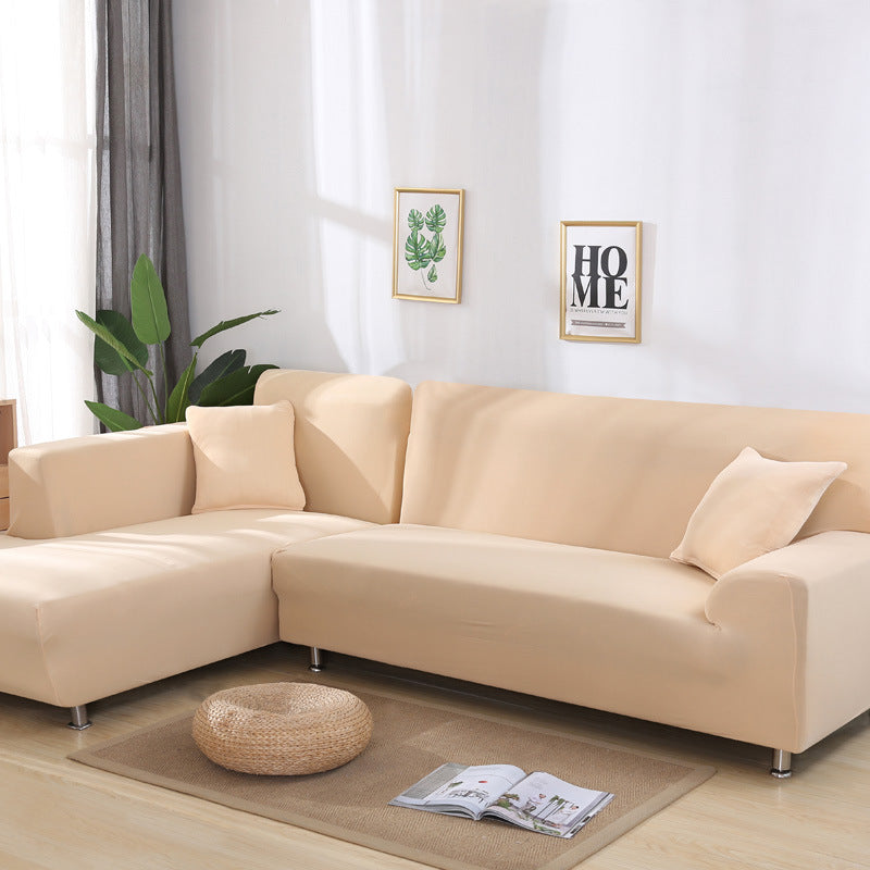 Solid color sofa cover, elastic tight package, full cover, fabric sofa cover, sofa cushion, sofa cover - Korvel