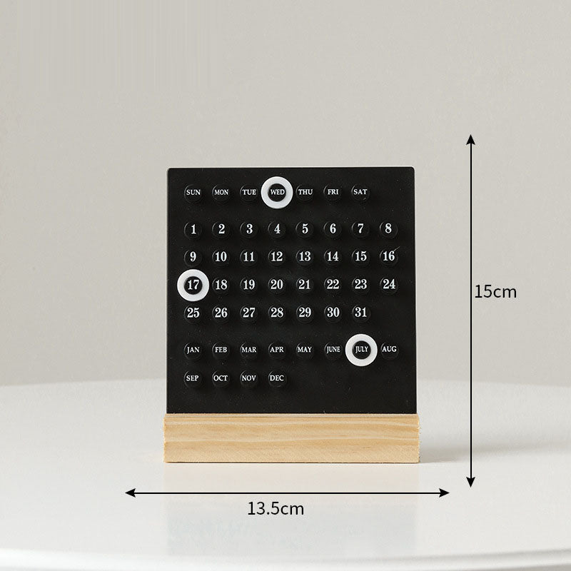 Calendario Creativo de Anillo Estético Alto 2023 - Decoración de Escritorio