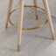 Conjunto de 2 taburetes de bar a altura de mostrador COOLMORE - Beige