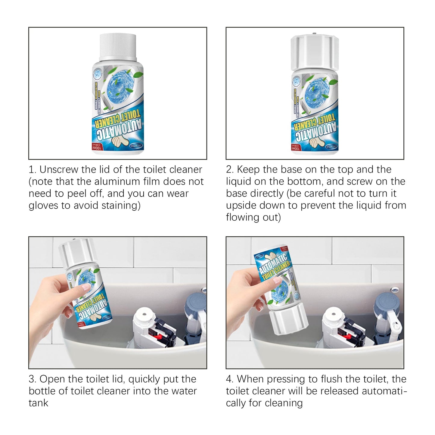 Automatic Toilet Cleaner, Toilet Cleaner Decontamination, Deodorization, Toilet Cleaner, Toilet Cleaner, Toilet Cleaner - Korvel
