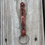 Stylish Twisted Leather Keychains with Stud Accents - Korvel